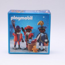 Playmobil® 5040 Drei Gehilfen des Nikolaus 3 Pakjespieten Zwarte Piet SELTEN NEU 