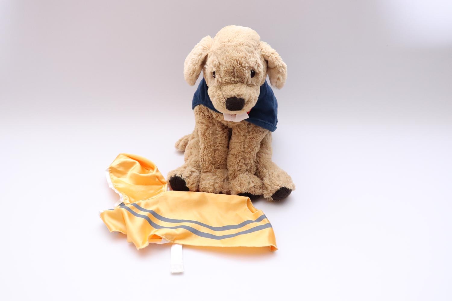 Behoren Bedoel draadloos Ikea knuffel kleine hond met kledij - Knuffels / Handpoppen -  edukleuter-outlet